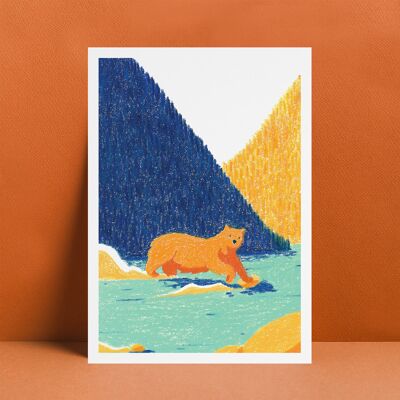 El oso - Póster A4
