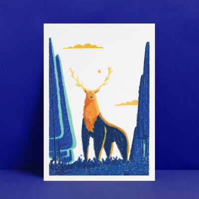 The deer - A4 poster