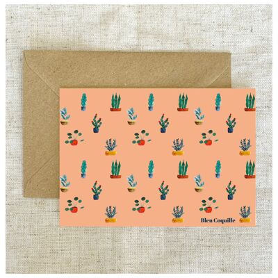 Briefpapier Postkarte A6 - Kleine Pflanzen & Blumen