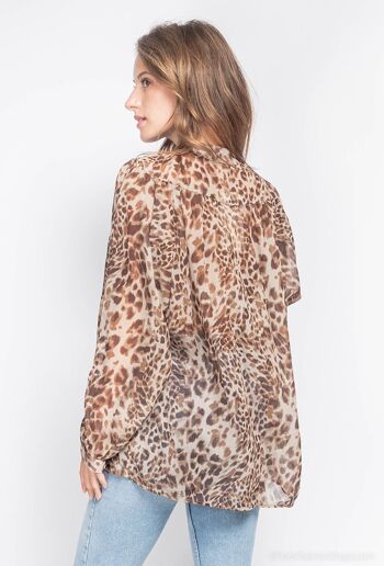 Chemise à imprimé léopard 4