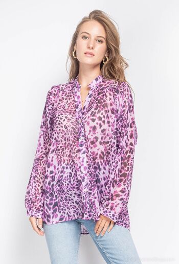Chemise à imprimé léopard 1