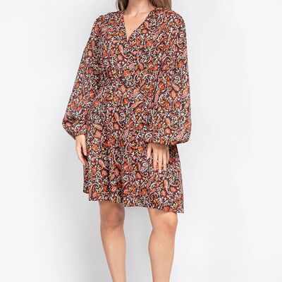 Flower print dress