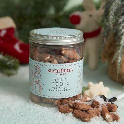 Rudy Poops The Finest Festive Treat! Christmas Sweet Jar- despatch mid oct