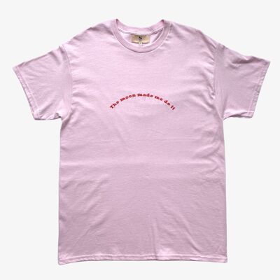The Moon Made Me Do It Pink Tee