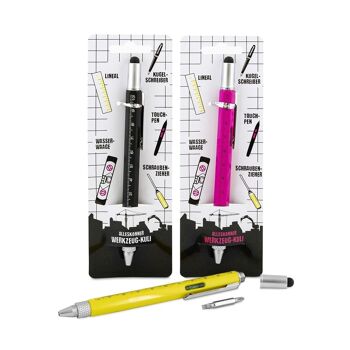 Stylo outil avec 5 fonctions, 3 assorties 2