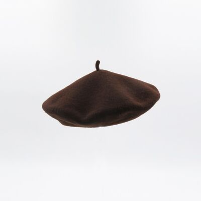 Basco cioccolato per bambini Prodotto in Francia 100% lana (circonferenza della testa da 49 a 54 cm)