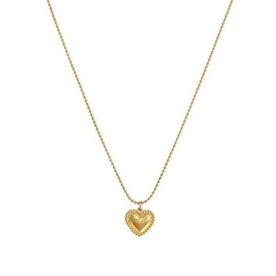 Collier or plein coeur