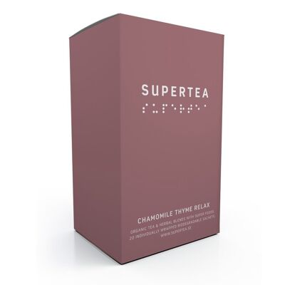 Supertea Chamomile Thyme Relax Organic Tea