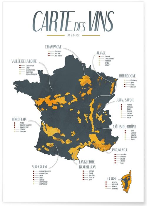 Affiche "Carte des Vins"