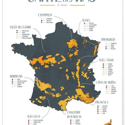 Affiche "Carte des Vins"