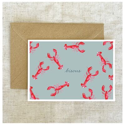 Stationery Postcard A6 - Lobsters
