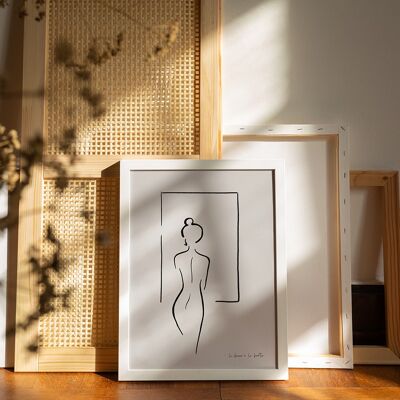 Die Frau am Fenster (Poster 50x70cm)
