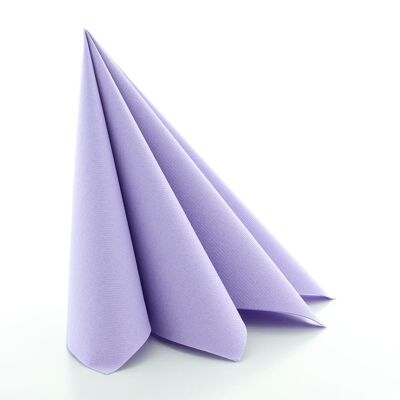 Disposable napkin lilac made of Linclass® Airlaid 40 x 40 cm, 12 pieces