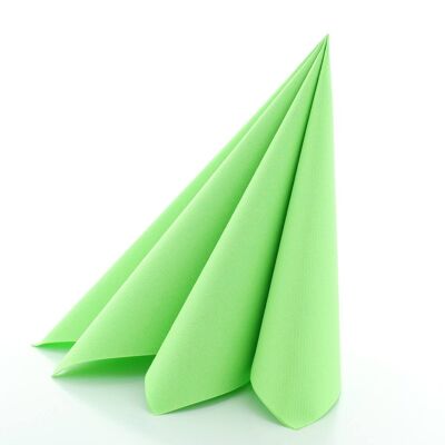 Einweg Serviette Apfelgrün aus Linclass® Airlaid 40 x 40 cm, 12 Stück