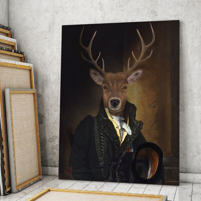 Il cervo immortale, edizione limitata, tela 18x24 pollici, stampa d'arte