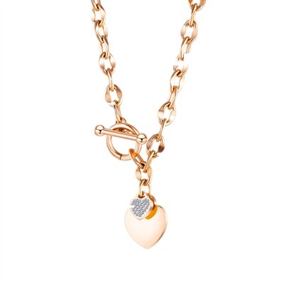 Or rose monégasque | Collier avec gravure