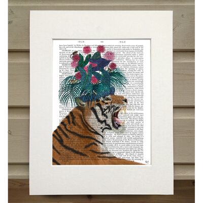 Hot House Tiger 1, Book Print, Art Print, Wall Art