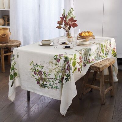 Nappe Justine Naturel lavé 115 x 115 cm 100% lin