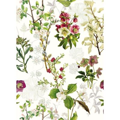 Torchon Mille Hellebore Blanc 50 x 70 cm 100% coton