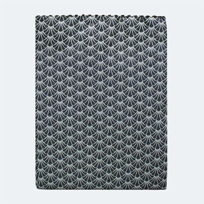 Drap plat Osaka Graphite 270 x 300 cm percale de coton 80 fils/cm²