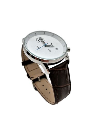 CHRONO Cuir Marron | Accessoire moderne 4