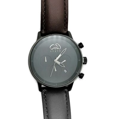 CHRONO Deep Brown Leather | Modern accessory