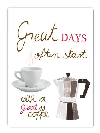 Les belles journées commencent souvent par un bon café
