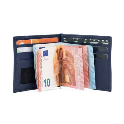 K10901DB | Men's Wallet in Genuine Leather Col. Blue