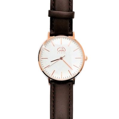 MODERN Brown Leather rose | Modern accessory