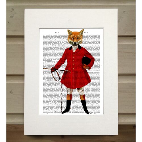 Fox Hunter 2, Full, Book Print, Art Print, Wall Art
