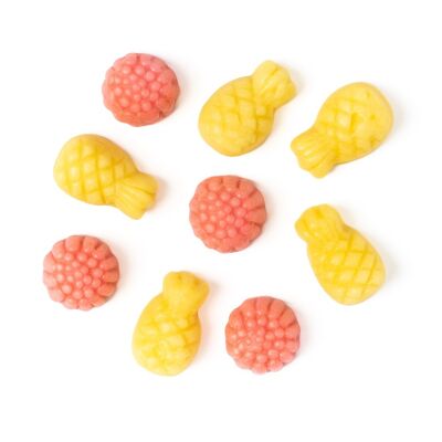 Fruities Pineapple Raspberry Organic Vegan Candy Bulk-4.5kg