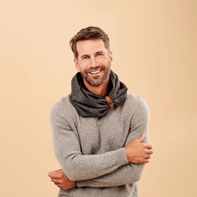 Elegante bufanda de invierno con lazo | modelo TRAJE