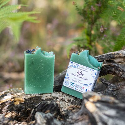 BLUE organic goat's milk soap