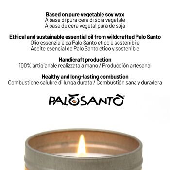Bougie parfumée à l'huile essentielle de Palo Santo 7
