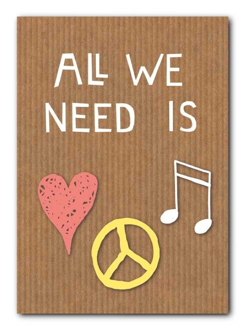 All we need is...