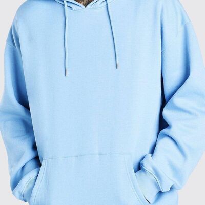 Oversized Basic Over The Head Hoodie 5063