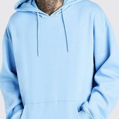 Oversized Basic Over The Head Hoodie