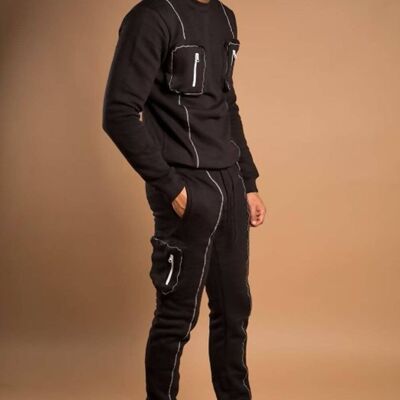 Piped Cargo Pockets Tracksuit