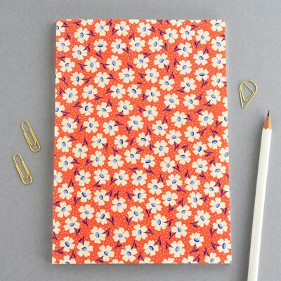 Floral in Red Perfect Bound Notebook Gift