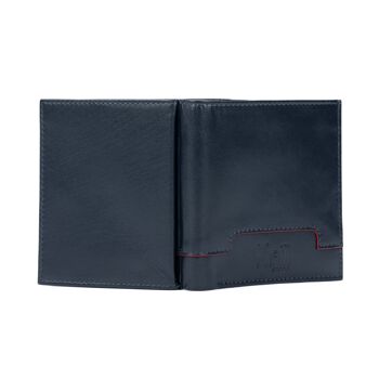 K11025DB | Portefeuille Homme en Cuir Véritable Col. Bleu 2