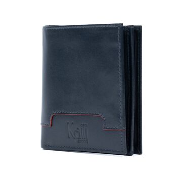 K11025DB | Portefeuille Homme en Cuir Véritable Col. Bleu 3