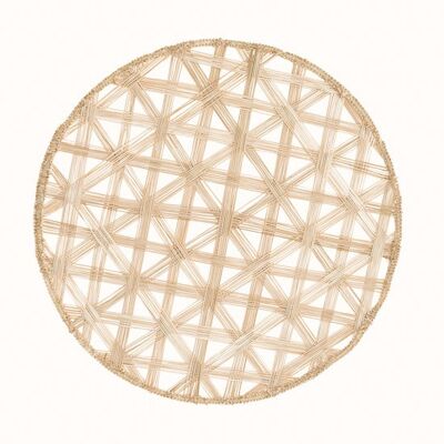 Natural Iraca placemats (sold in pairs)