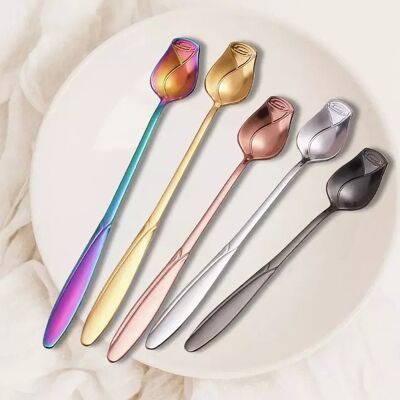 Flower Shaped Tea/Coffee/Dessert Spoon - Silver