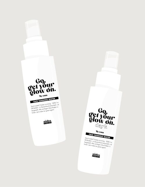 go get your glow on face tanning water