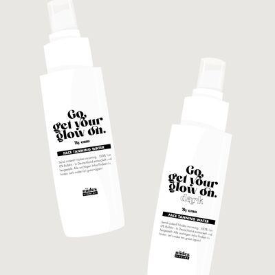 go get your glow on face tanning water