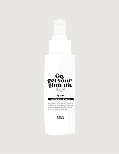 go get your glow on face tanning water dark
