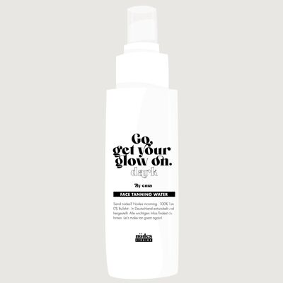 go get your glow on face tanning water dark