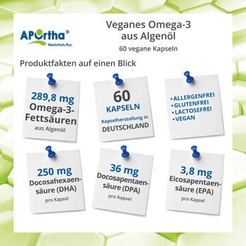 Huile d'Algue Vegan Oméga-3 - 60 Capsules Végétaliennes 2