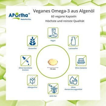 Huile d'Algue Vegan Oméga-3 - 60 Capsules Végétaliennes 3