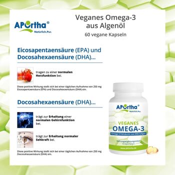 Huile d'Algue Vegan Oméga-3 - 60 Capsules Végétaliennes 4